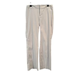 NEW Grace Elements Marilyn Wide Leg Trouser Pants Gray & White Pinstripe SZ 10